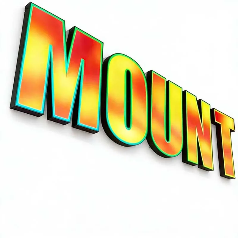 projet réel de lettres RVB à effet de contour animé